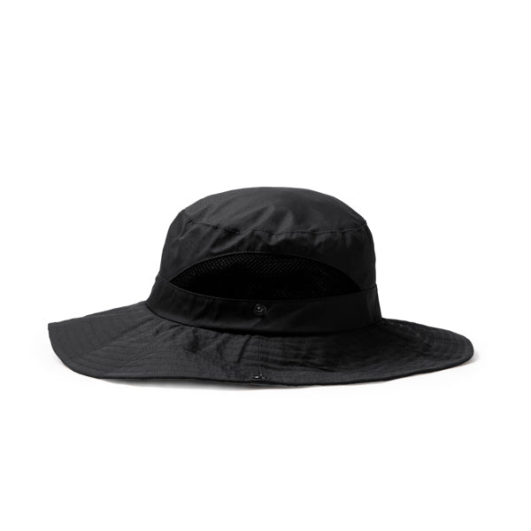 Stamina Kenya polyester safari hat in black, ready for logo printing