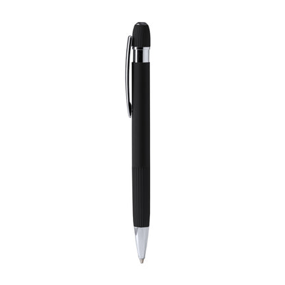 Stamina Endrik recycled aluminium ball pen in black, ready for logo printing