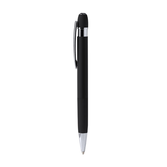 Stamina Endrik recycled aluminium ball pen in black, ready for logo printing