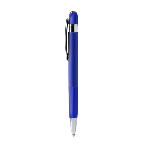 Stamina Endrik recycled aluminium ball pen in royal blue, ready for logo printing