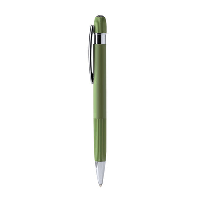 Stamina Endrik recycled aluminium ball pen in sage green, ready for logo printing