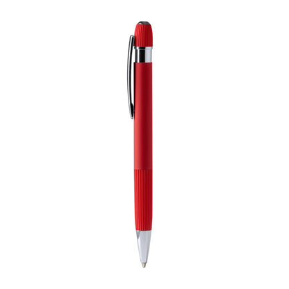 Stamina Endrik recycled aluminium ball pen in red, ready for logo printing