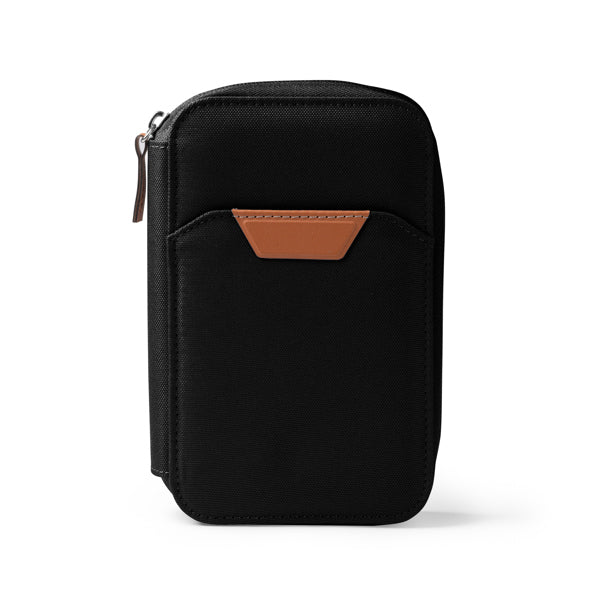 Stamina Tipler RPET and PU leather purse in black, ready for logo printing