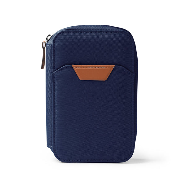 Stamina Tipler RPET and PU leather purse in royal blue, ready for logo printing