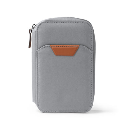 Stamina Tipler RPET and PU leather purse in grey, ready for logo printing