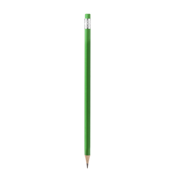 Stamina Tralem round wooden pencil in fern green, ready for logo printing