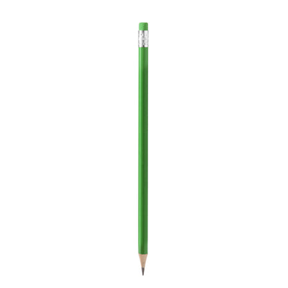 Stamina Tralem round wooden pencil in fern green, ready for logo printing
