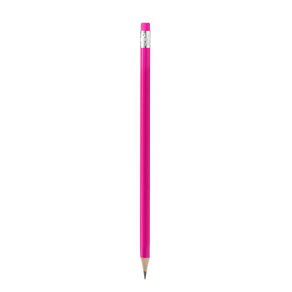 Stamina Tralem round wooden pencil in fuchsia, ready for logo printing