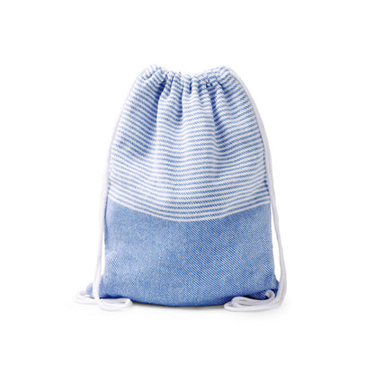 Stamina Madeira recycled cotton towel in royal blue, ready for logo printing
