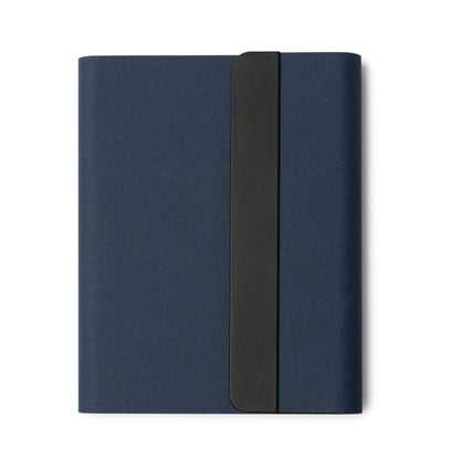 Stamina Sabix RPET folder A5 in navy blue, ready for logo printing