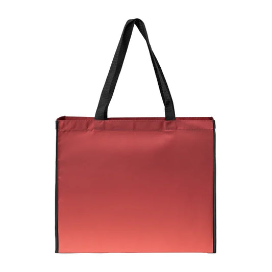 Vilda rPET Ombre Tote Bag promotional tote bag in red printed with your company logo