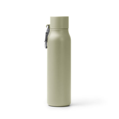 Stamina Cubel recycled stainless steel vacuum flask in beige, ready for laser engraving