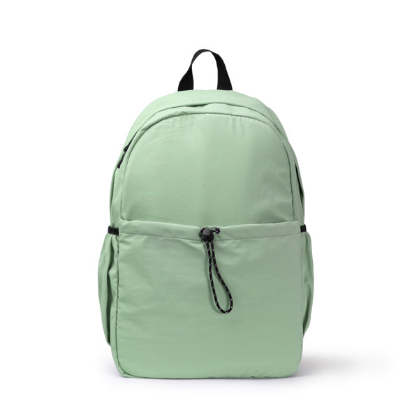 Stamina Lugo soft nylon backpack in mist green, ready for logo printing