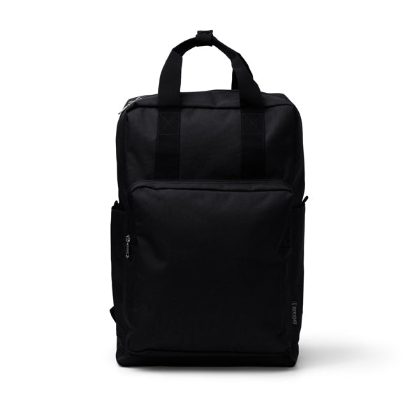 Stamina Levix RPET backpack in black, ready for logo printing