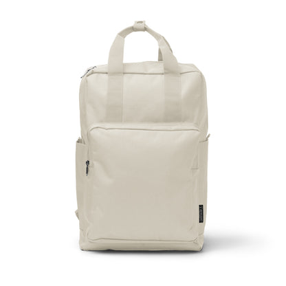 Stamina Levix RPET backpack in beige, ready for logo printing