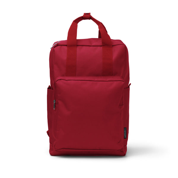 Stamina Levix RPET backpack in red, ready for logo printing