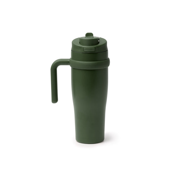 Stamina Kalam recycled stainless steel thermal cup 900 ml in dark green, ready for laser engraving