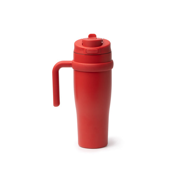 Stamina Kalam recycled stainless steel thermal cup 900 ml in red, ready for laser engraving