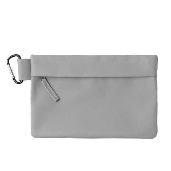 Stamina Madison PU leather pencil case in grey, ready for logo printing