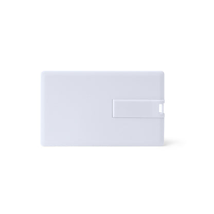 Stamina Datis plastic USB flash drive in white, ready for logo printing