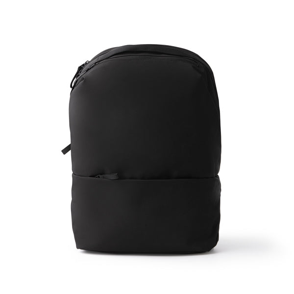 Stamina Dakota 150D polyester backpack in black, ready for logo printing