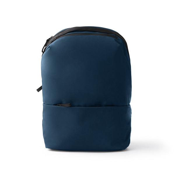 Stamina Dakota 150D polyester backpack in navy blue, ready for logo printing