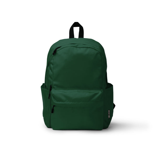 Stamina Tomin 420D recycled nylon backpack in dark green, ready for logo printing