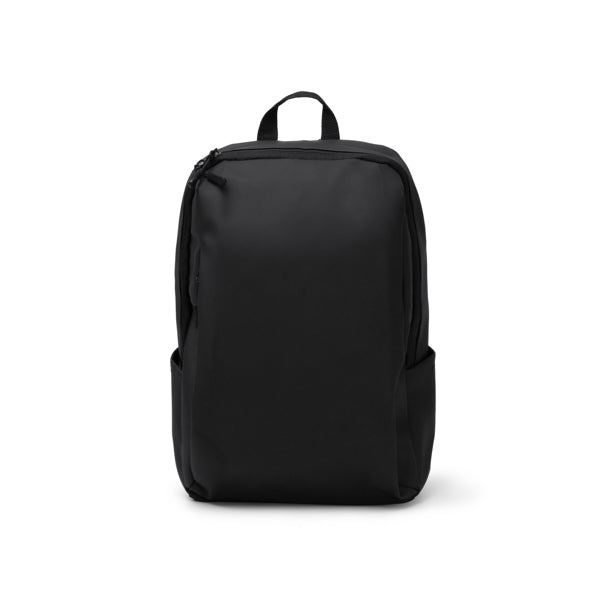Stamina Siox PU leather backpack in black, ready for logo printing