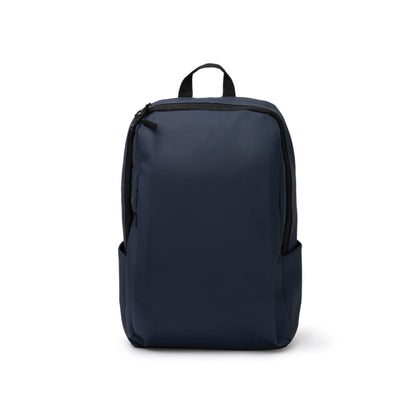 Stamina Siox PU leather backpack in navy blue, ready for logo printing