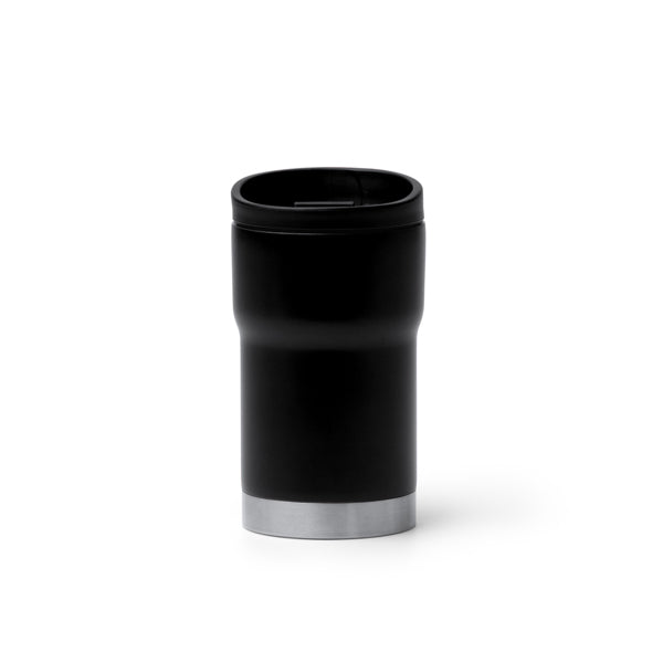 Stamina Kopik double-walled stainless steel thermal cup in black, ready for laser engraving