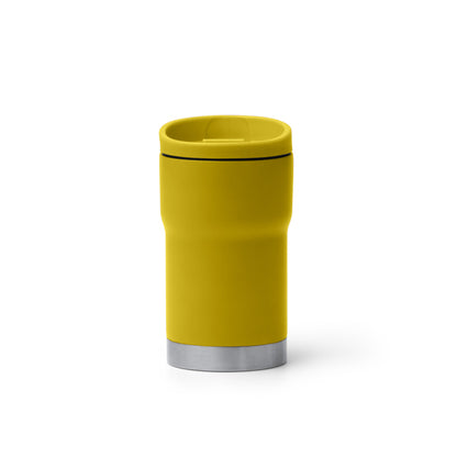 Stamina Kopik double-walled stainless steel thermal cup in yellow, ready for laser engraving