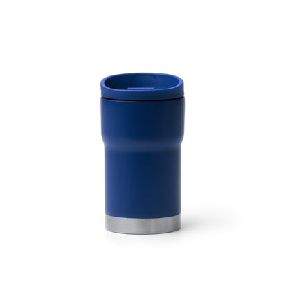 Stamina Kopik double-walled stainless steel thermal cup in royal blue, ready for laser engraving