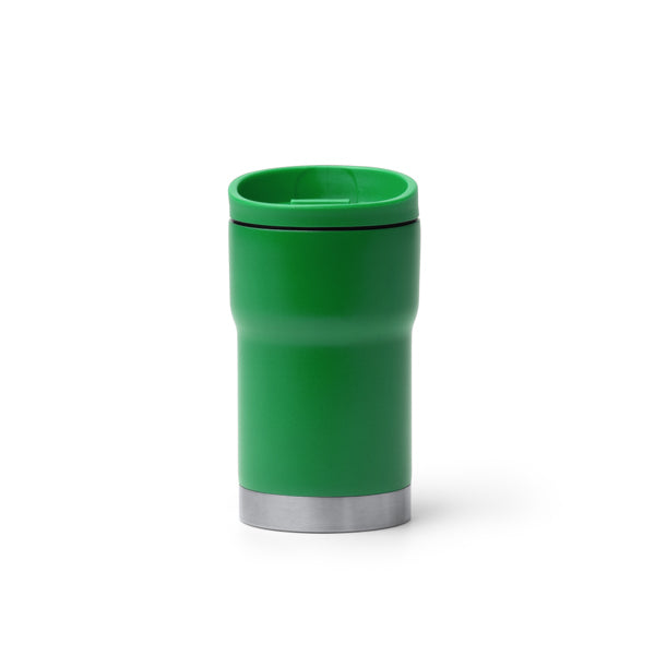 Stamina Kopik double-walled stainless steel thermal cup in fern green, ready for laser engraving