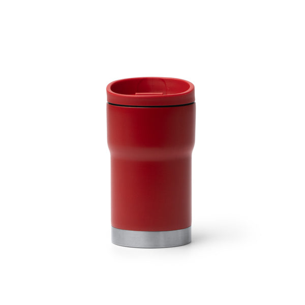 Stamina Kopik double-walled stainless steel thermal cup in red, ready for laser engraving