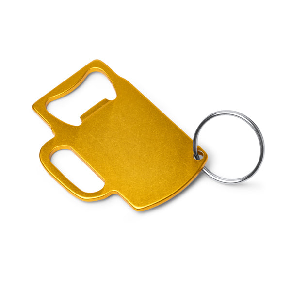 Stamina Artois recycled aluminium keyring, ready for laser engraving