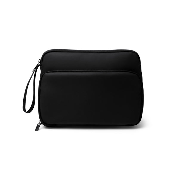 Stamina Ronda PU leather toiletry bag in black, ready for logo printing