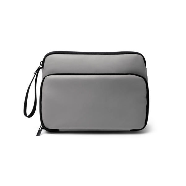 Stamina Ronda PU leather toiletry bag in grey, ready for logo printing