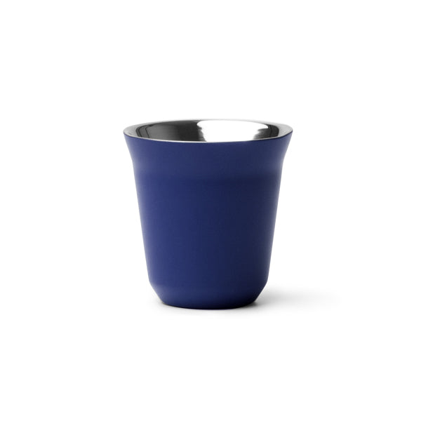 Stamina Cosik recycled stainless steel cup 160 ml in royal blue, ready for laser engraving