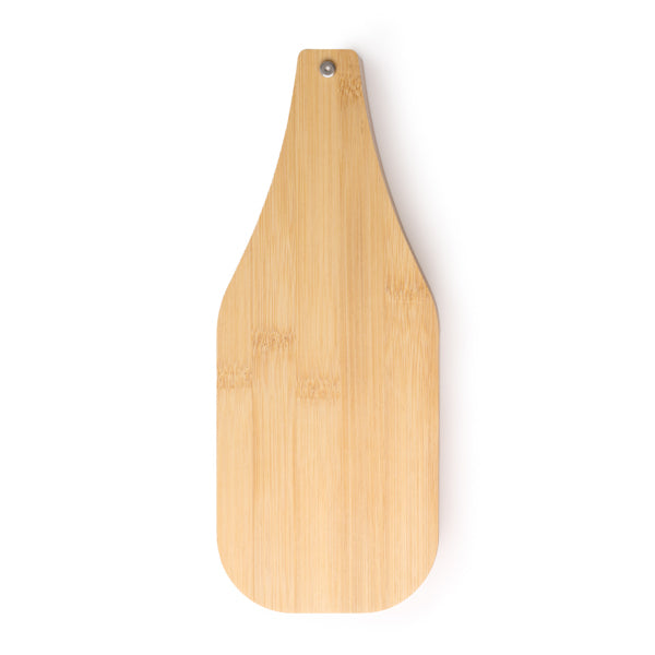 Stamina Gauda stainless steel and bamboo bottle opener in beige, ready for logo printing