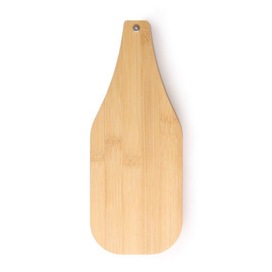 Stamina Gauda stainless steel and bamboo bottle opener in beige, ready for logo printing