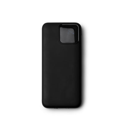 Stamina Conway recycled ABS power bank 10000 mAh in black, ready for logo printing