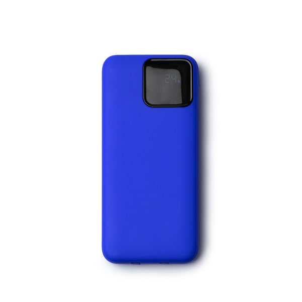 Stamina Conway recycled ABS power bank 10000 mAh in royal blue, ready for logo printing