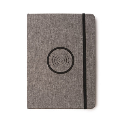 Stamina Garlan RPET notebook A5 in grey, ready for logo printing