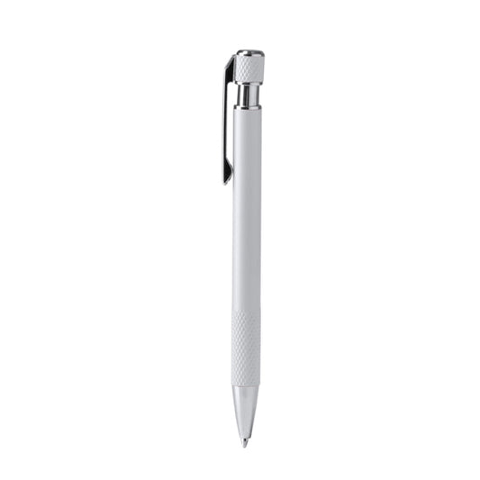 Stamina Blomy recycled aluminium ball pen in white, ready for laser engraving