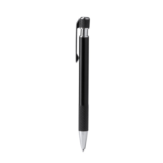 Stamina Blomy recycled aluminium ball pen in black, ready for laser engraving