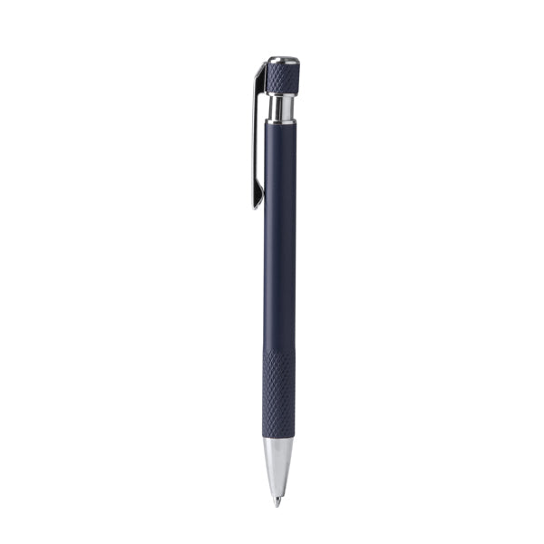 Stamina Blomy recycled aluminium ball pen in navy blue, ready for laser engraving