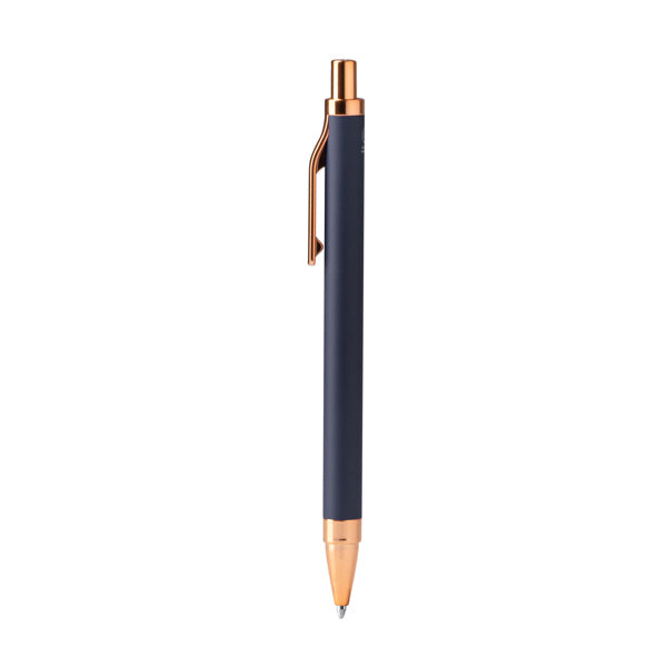 Stamina Waler recycled aluminium ball pen in navy blue, ready for laser engraving