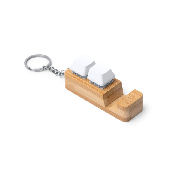 Stamina Galion bamboo keyring, ready for laser engraving