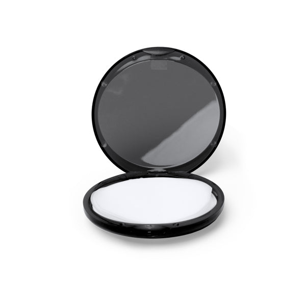 Stamina Limpi plastic soap sheets in black, ready for logo printing