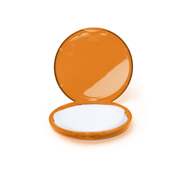 Stamina Limpi plastic soap sheets in orange, ready for logo printing